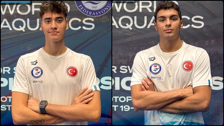 Milli yüzücü Kuzey Tunçelli ve Nusrat Allahverdi'den dünya gençler şampiyonluğu