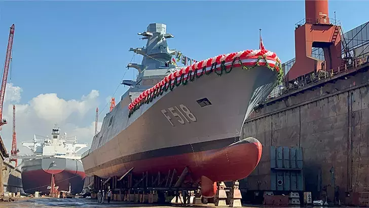 Yalova’da inşası tamamlanan TCG İçel denize indirildi