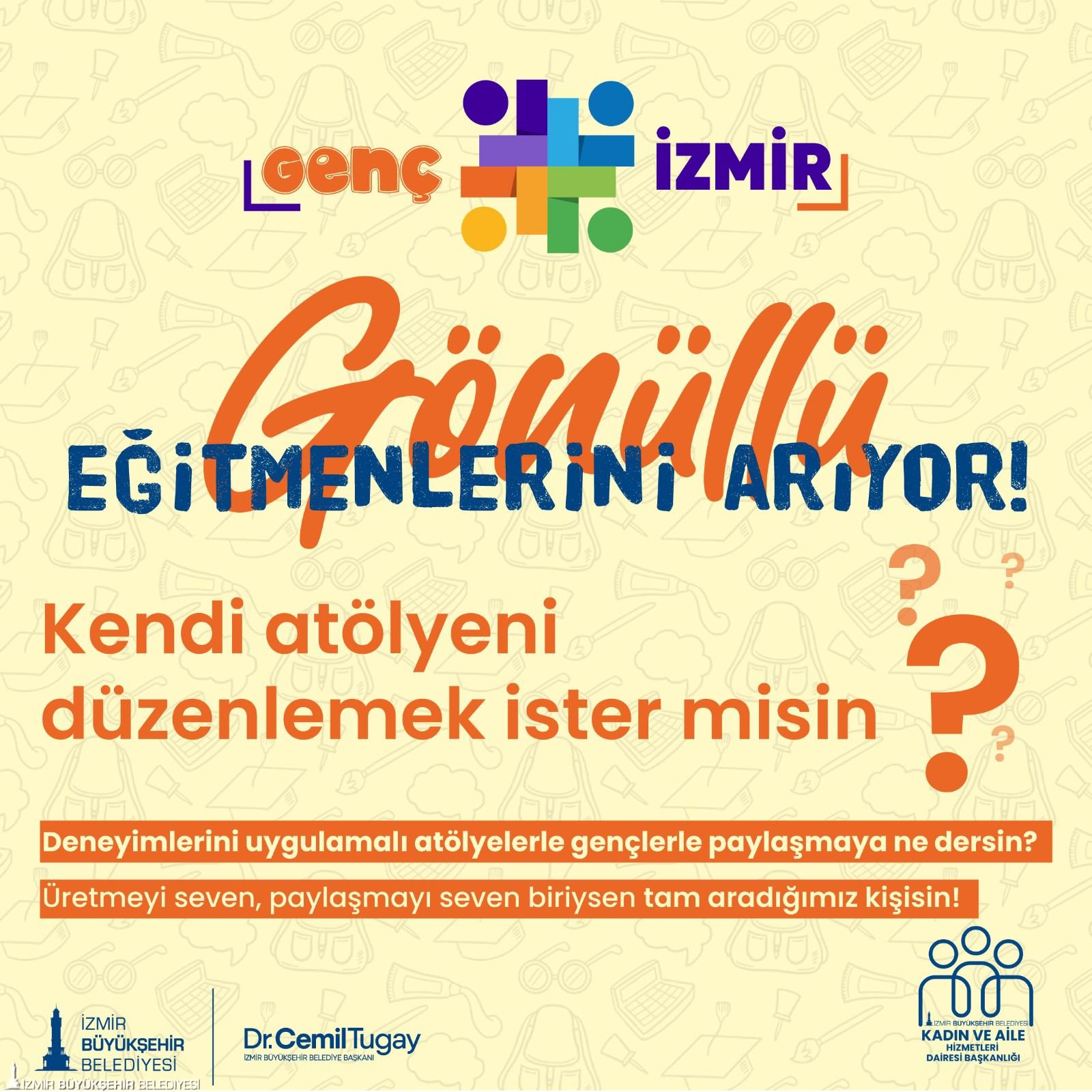 Genç İzmir gönüllü eğitmenlerini arıyor