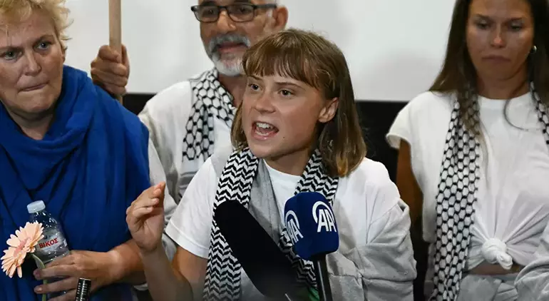 İsrail alıkoymuştu... Greta Thunberg: Gazze'de soykırım gerçekleşiyor