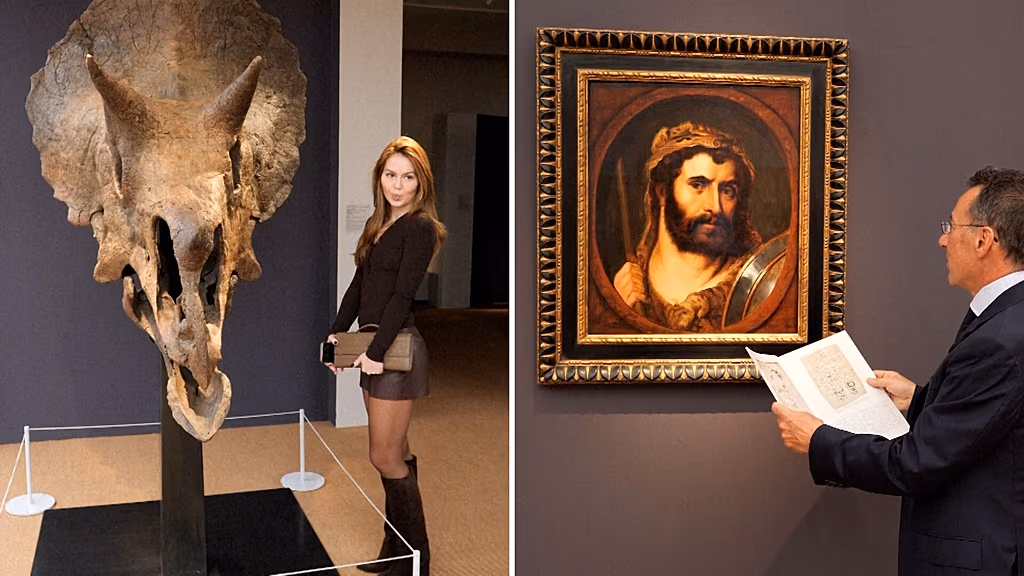 Londra'nın sanat fuarı Frieze Masters'da antik fosiller ve klasik sanat eserleri bir arada