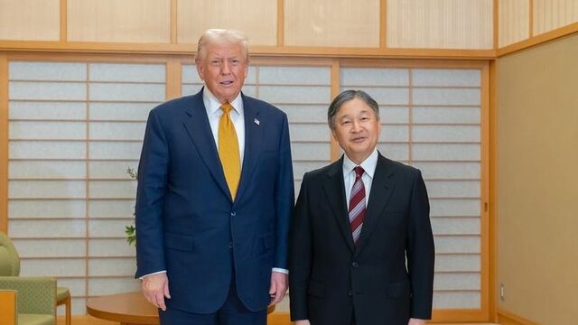 Trump Japonya İmparatoru Naruhito ile görüştü
