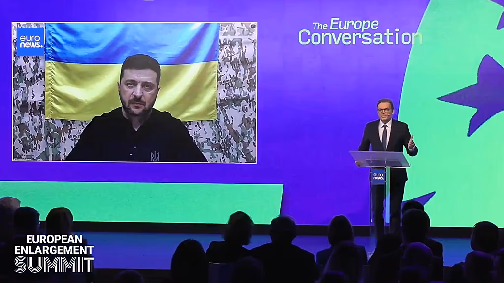 Zelenskiy cephe hattından Euronews zirvesine bağlandı: 'Macar vetosu, Putin’e özel bir destektir'