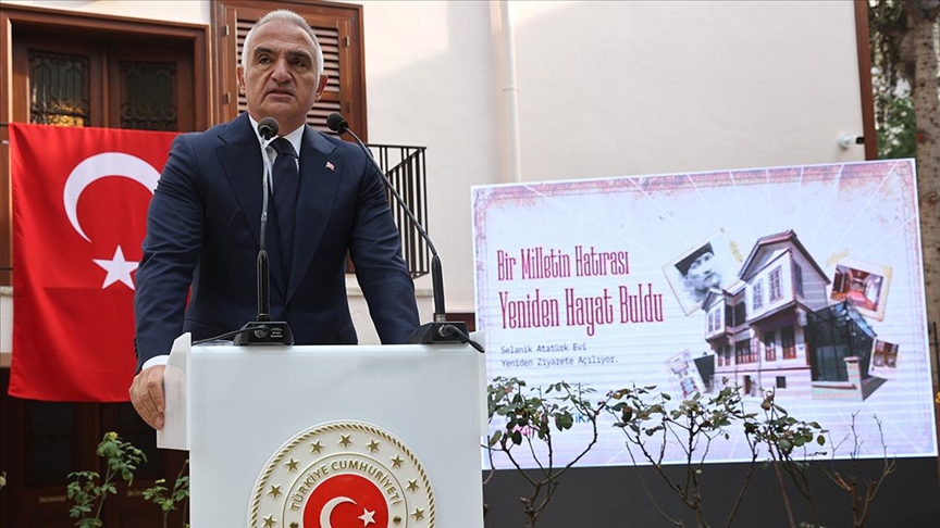 Kültür ve Turizm Bakanı Ersoy, Selanik'te Atatürk Evi'nin açılışını yaptı