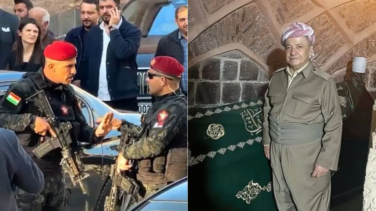 'Peşmerge' silahları ile Şırnak'taydı: Barzani ziyaretine Saray tepkisi yükseliyor