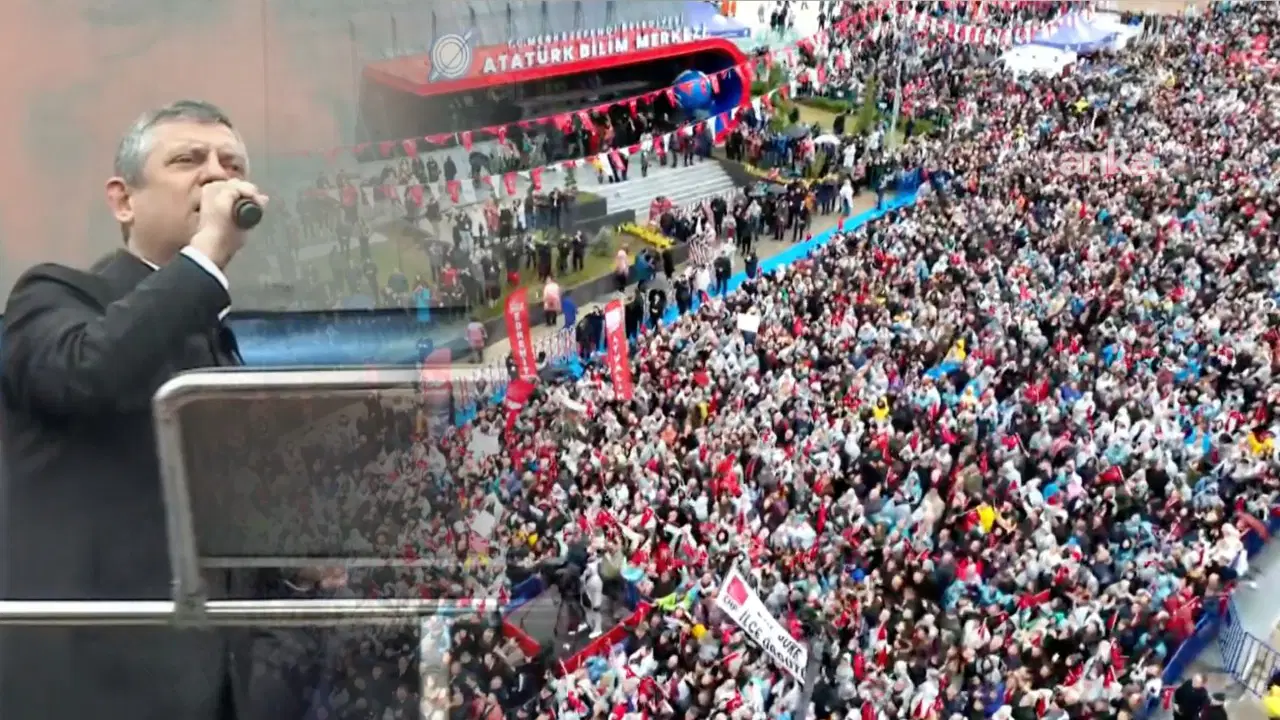 Özgür Özel yağmur altında binlere seslendi: 'Size selam dahi vermeyecekler!'