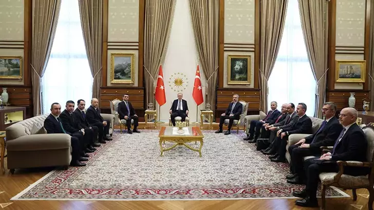 Cumhurbaşkanı Erdoğan, Özbekistan heyetini kabul etti