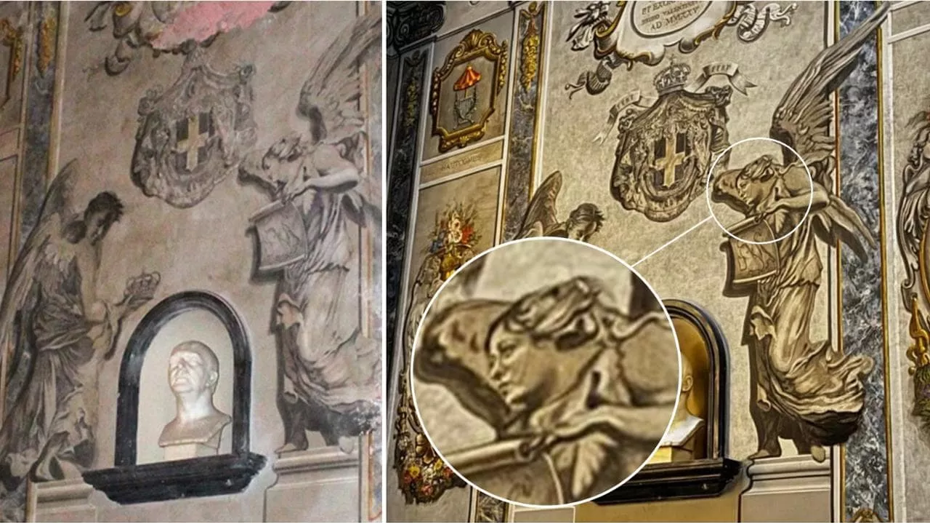 İtalya'yı karıştıran melek figürlü fresk kaldırıldı