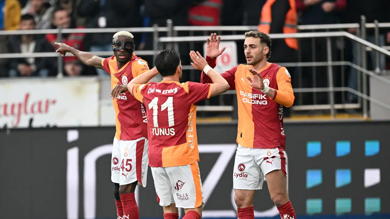 Galatasaray'dan deplasmanda 3 gollü galibiyet!