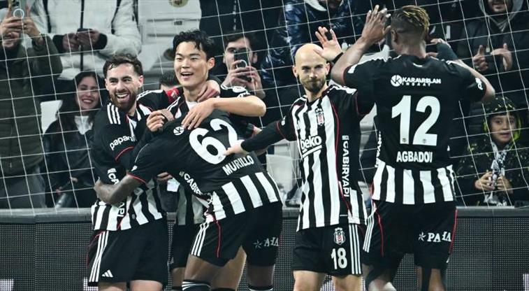 Süper Lig'de Kartal farklı kazandı: Beşiktaş 4-0 Göztepe