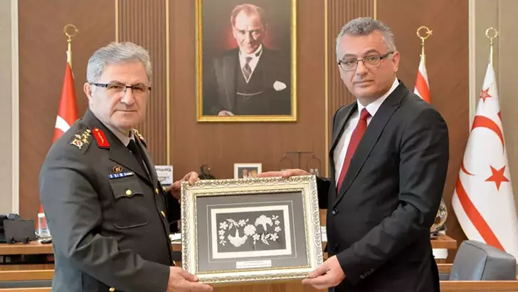 KKTC Cumhurbaşkanı Erhürman, Orgeneral Tokel'i kabul etti