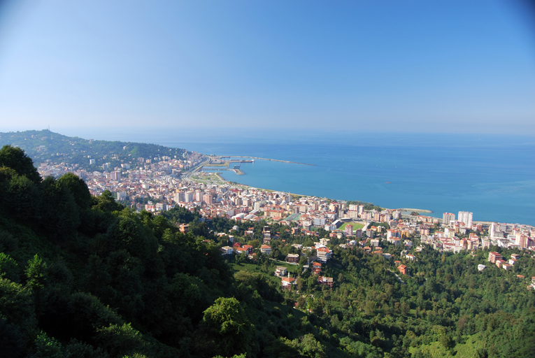 Rize'de gökyüzünde süzülen şahin sürüsü kamerada