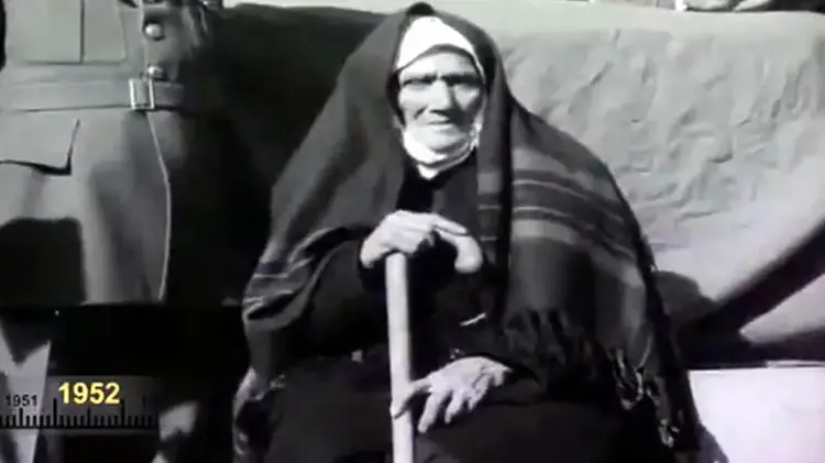 Aziziye destanının kahramanı Nene Hatun'un 1952 yılında çekilen görüntüleri ortaya çıktı