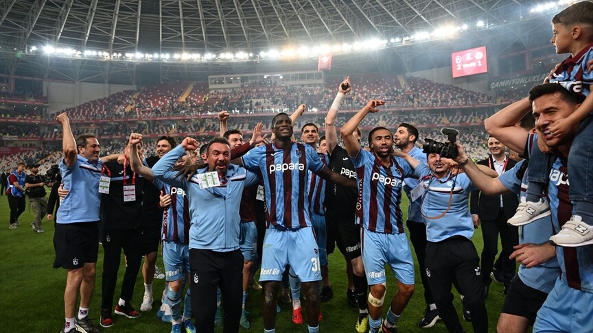Trabzonspor, 10. kez Türkiye Kupası'nı kazandı