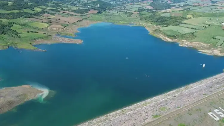 Tekirdağ'da Naip Barajı'nda doluluk oranı yüzde 24'e çıktı