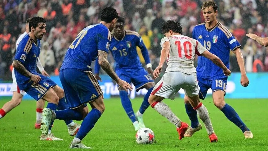 A Milli Futbol Takımı, İtalya karşısında ilk galibiyet için sahada