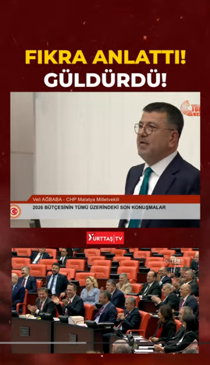 CHP Milletvekili Veli Ağbaba Mecliste Fıkra Anlattı. Herkes Güldü.